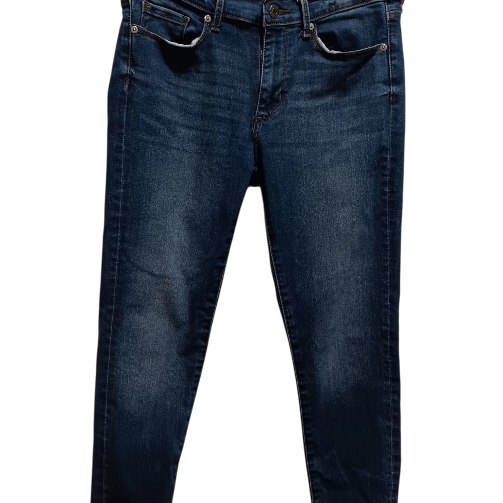 Banana Republic Blue Skinny Jeans with Subtle Fading